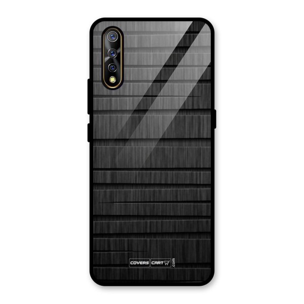 Black Abstract Glass Back Case for Vivo Z1x