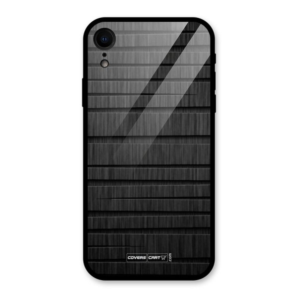 Black Abstract Glass Back Case for XR