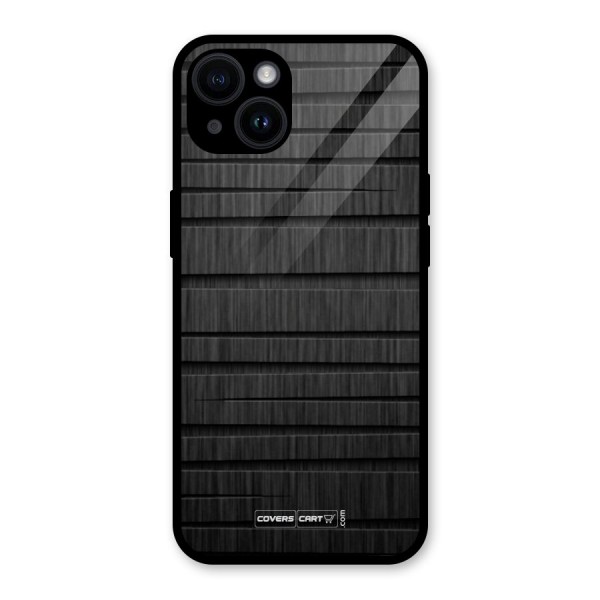 Black Abstract Glass Back Case for iPhone 14