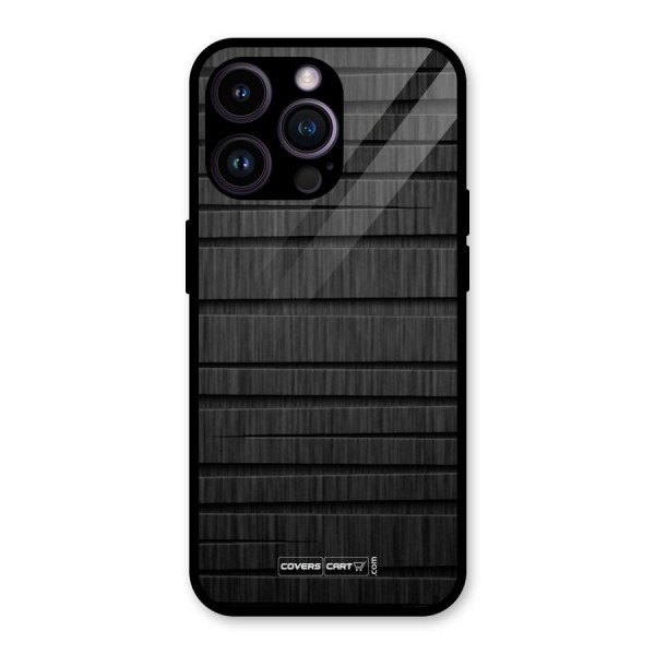 Black Abstract Glass Back Case for iPhone 14 Pro Max