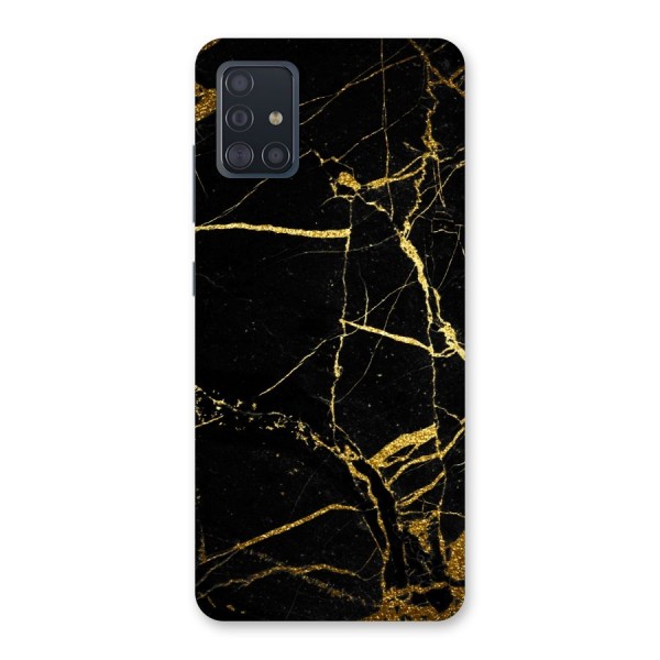 Black And Gold Design Back Case for Galaxy A51