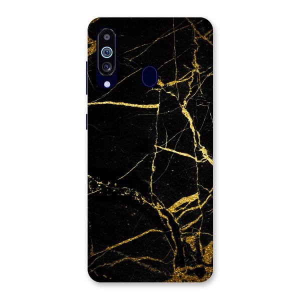 Black And Gold Design Back Case for Galaxy A60