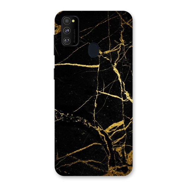 Black And Gold Design Back Case for Galaxy M21