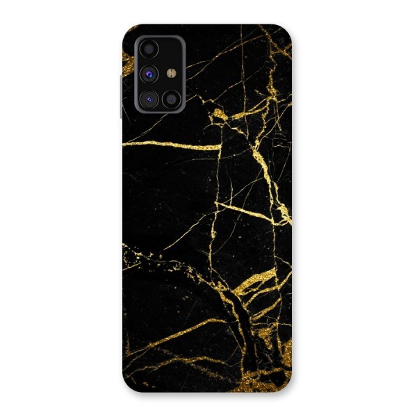 Black And Gold Design Back Case for Galaxy M31s