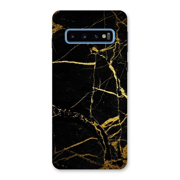 Black And Gold Design Back Case for Galaxy S10