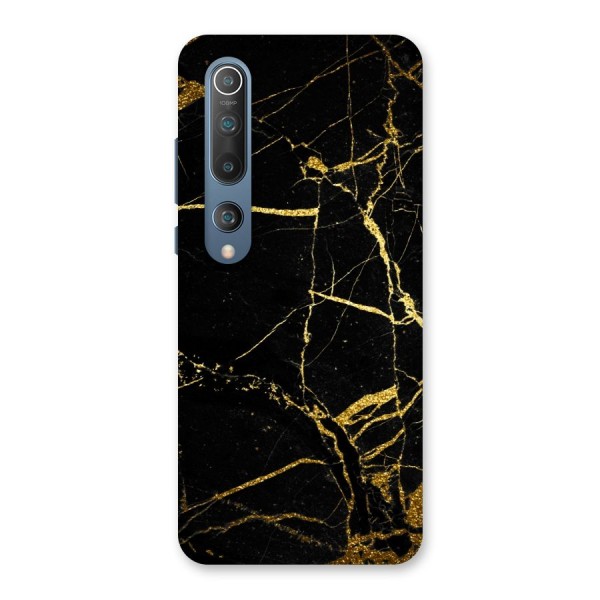 Black And Gold Design Back Case for Mi 10