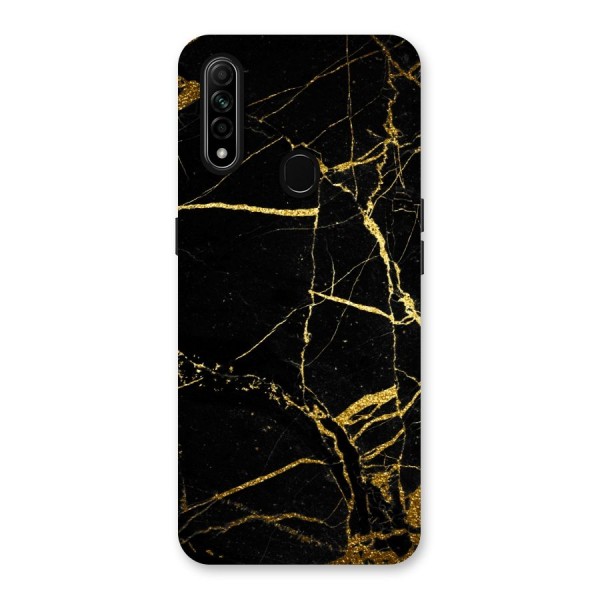 Black And Gold Design Back Case for Oppo A31