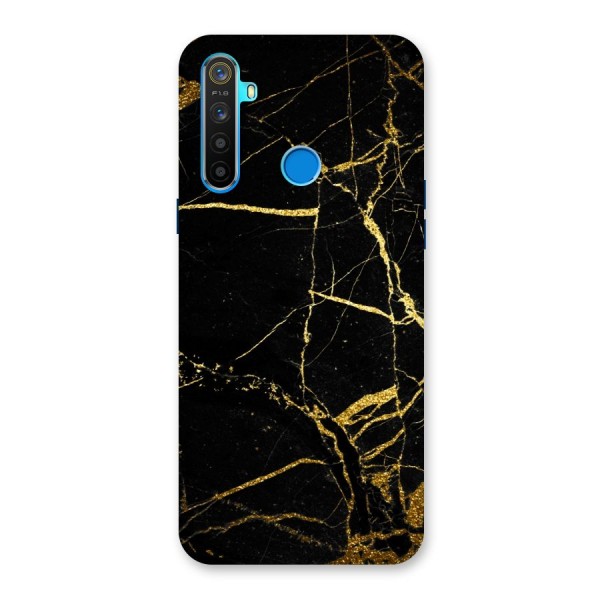 Black And Gold Design Back Case for Realme 5s