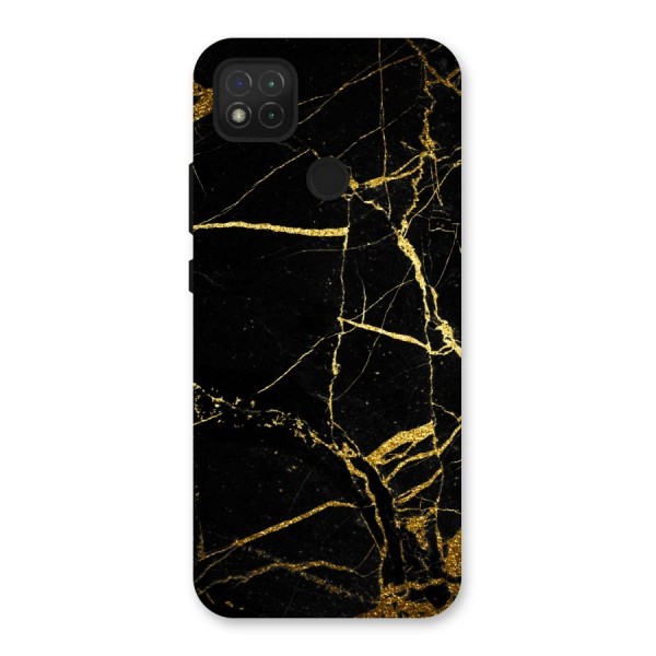 Black And Gold Design Back Case for Redmi 9C