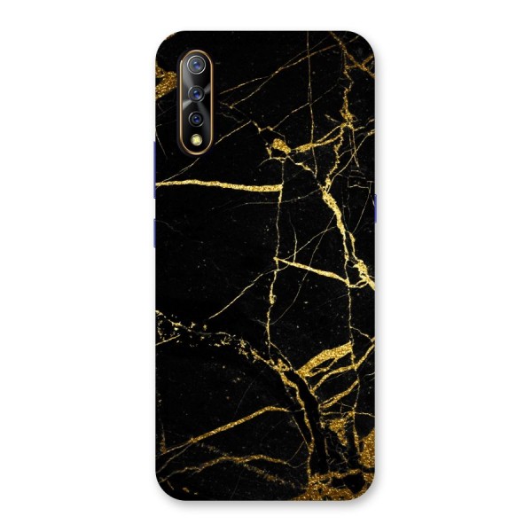 Black And Gold Design Back Case for Vivo S1