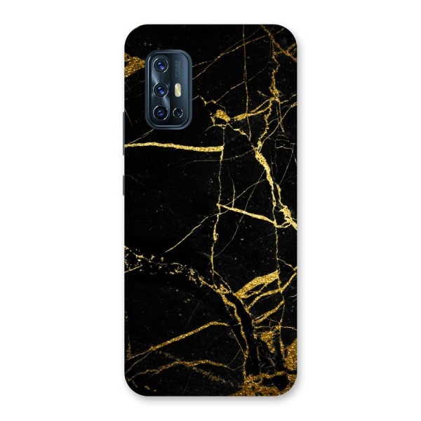 Black And Gold Design Back Case for Vivo V17