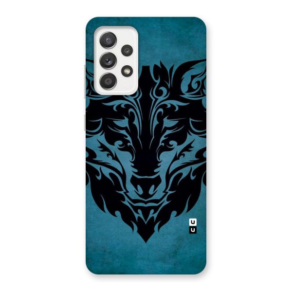 Black Artistic Wolf Back Case for Galaxy A52