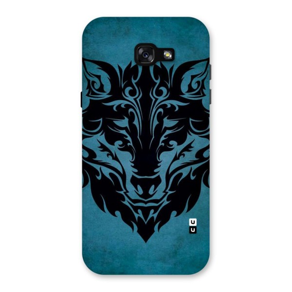 Black Artistic Wolf Back Case for Galaxy A7 (2017)