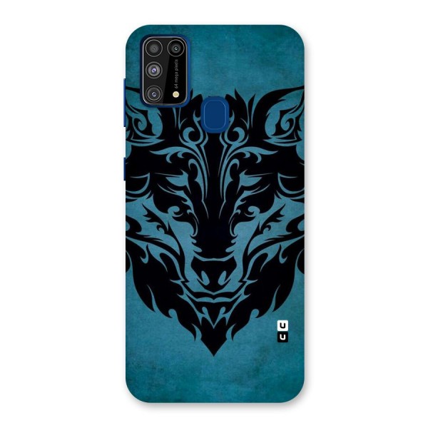 Black Artistic Wolf Back Case for Galaxy M31