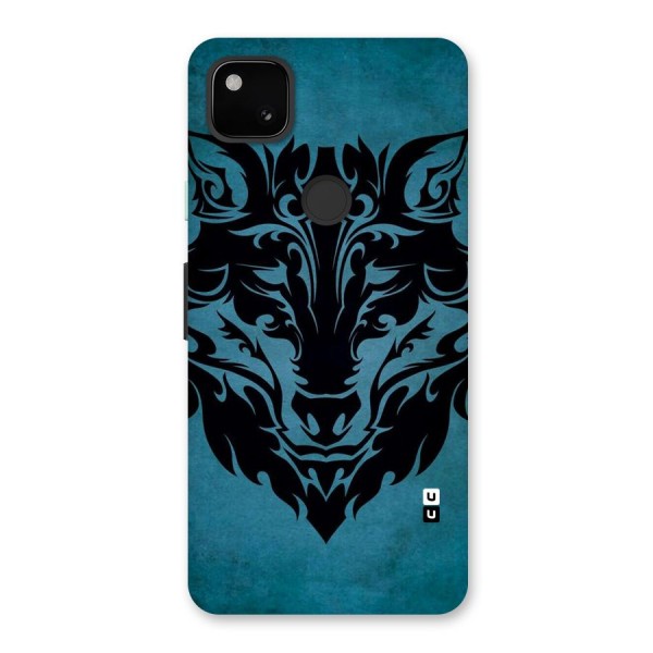 Black Artistic Wolf Back Case for Google Pixel 4a