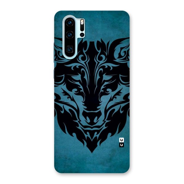 Black Artistic Wolf Back Case for Huawei P30 Pro