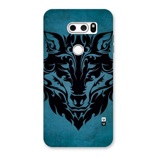 Black Artistic Wolf Back Case for LG V30