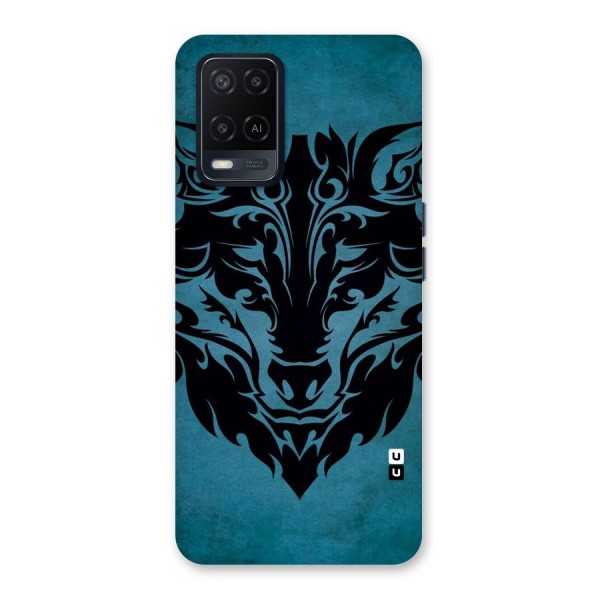 Black Artistic Wolf Back Case for Oppo A54