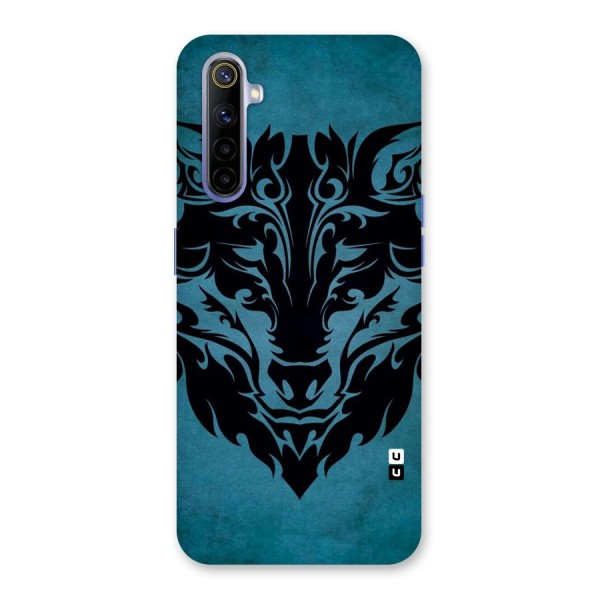 Black Artistic Wolf Back Case for Realme 6