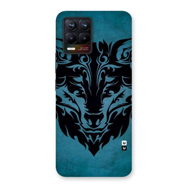 Black Artistic Wolf Back Case for Realme 8