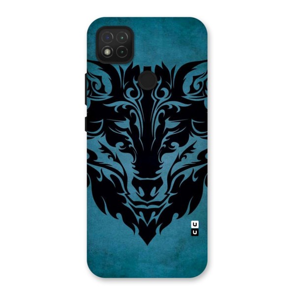 Black Artistic Wolf Back Case for Redmi 9C