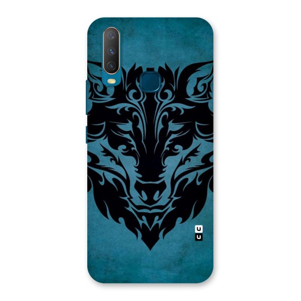 Black Artistic Wolf Back Case for Vivo Y12