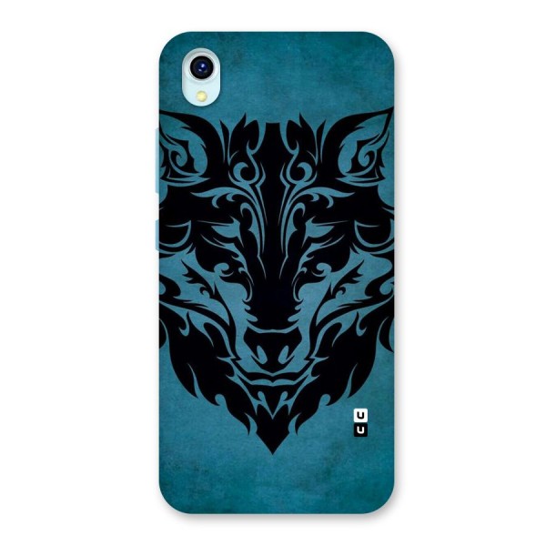 Black Artistic Wolf Back Case for Vivo Y1s