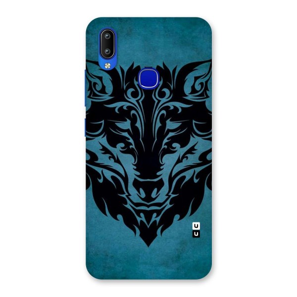 Black Artistic Wolf Back Case for Vivo Y91