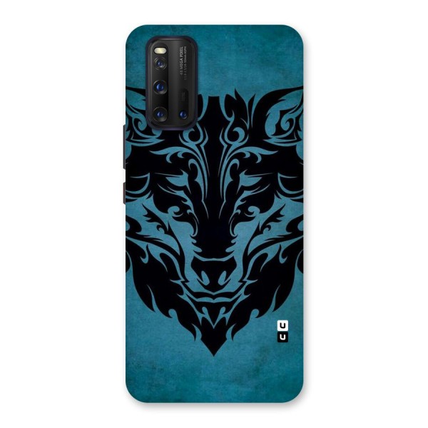 Black Artistic Wolf Back Case for Vivo iQOO 3