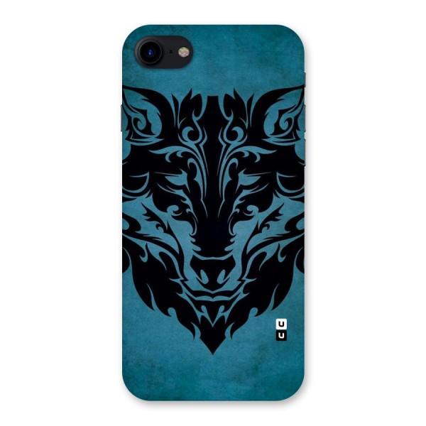 Black Artistic Wolf Back Case for iPhone SE 2020