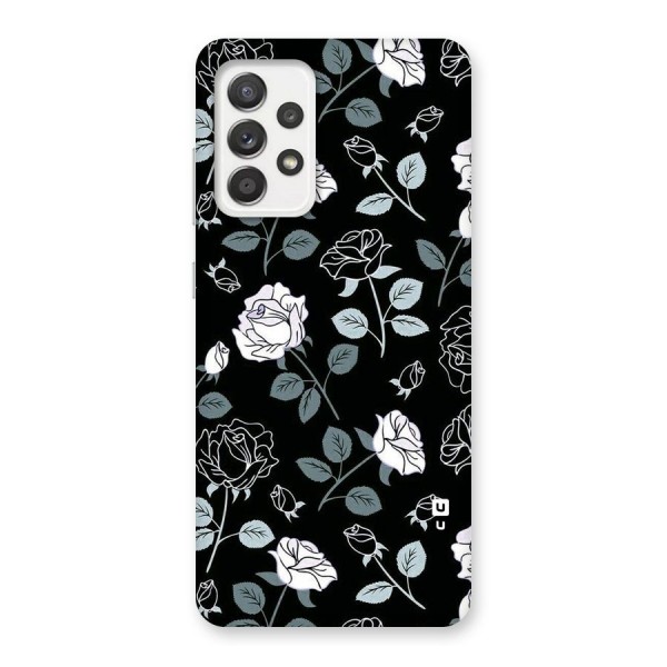 Black Artsy Bloom Back Case for Galaxy A52