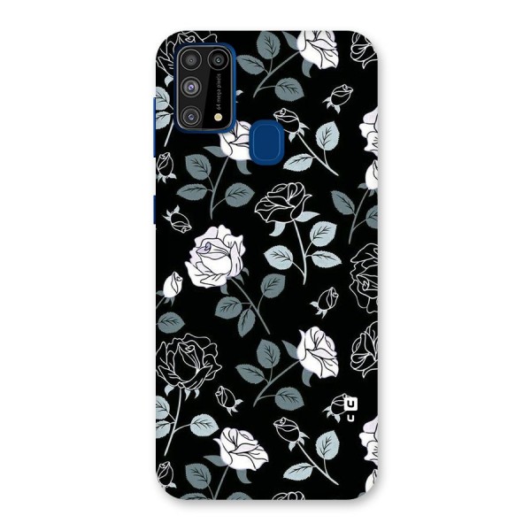 Black Artsy Bloom Back Case for Galaxy F41