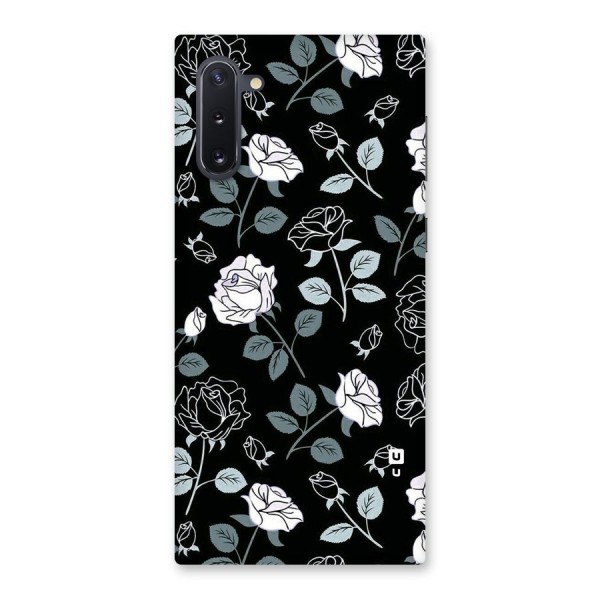 Black Artsy Bloom Back Case for Galaxy Note 10