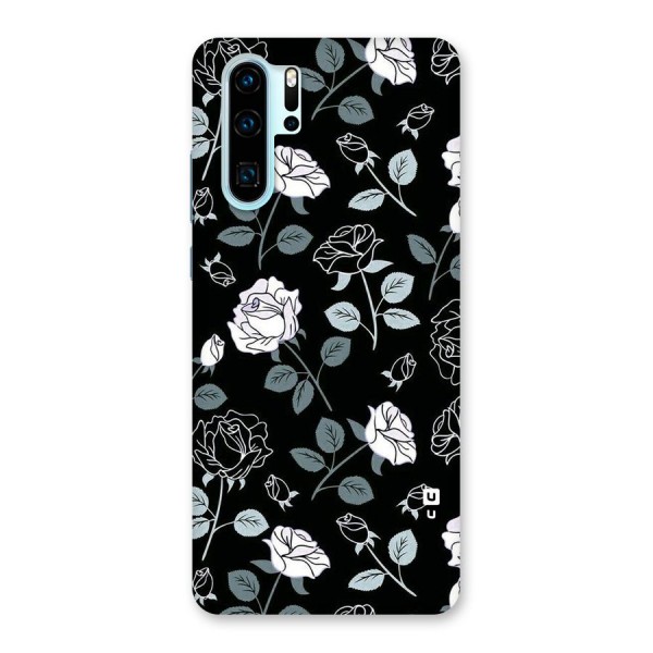 Black Artsy Bloom Back Case for Huawei P30 Pro