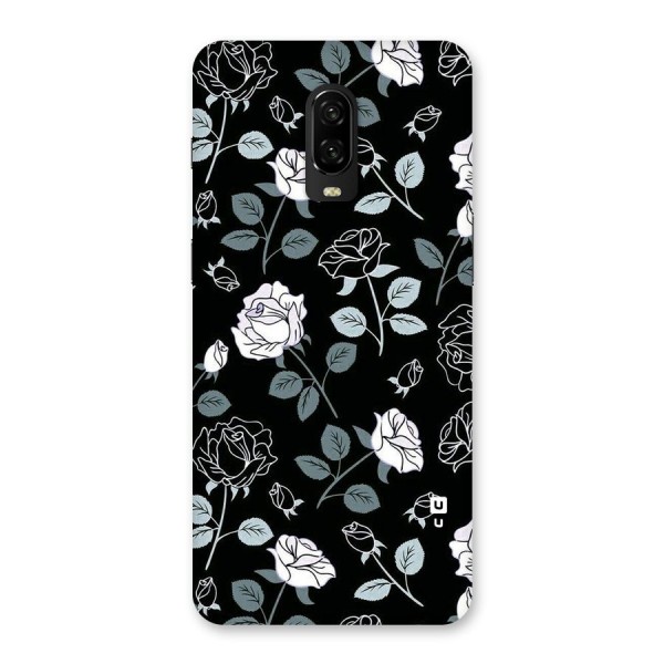 Black Artsy Bloom Back Case for OnePlus 6T