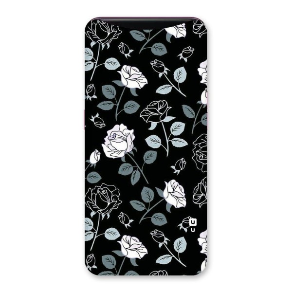 Black Artsy Bloom Back Case for Oppo Find X