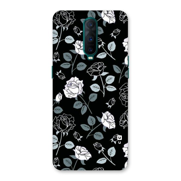 Black Artsy Bloom Back Case for Oppo R17 Pro