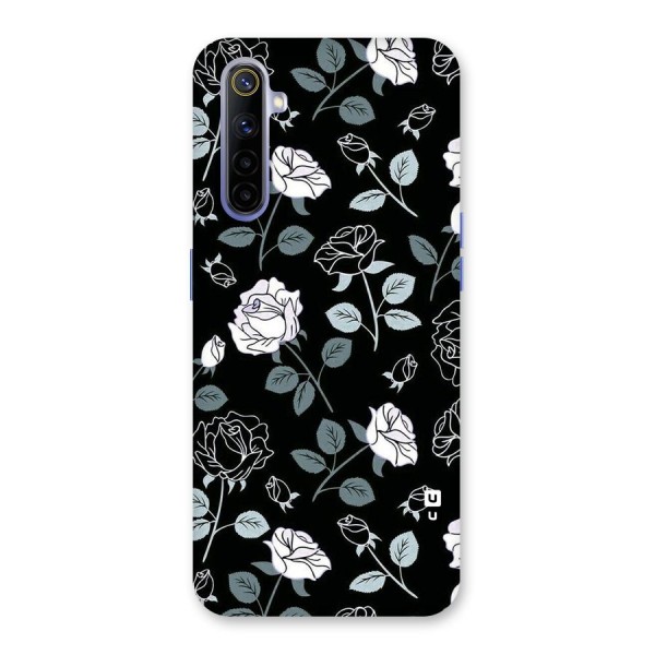 Black Artsy Bloom Back Case for Realme 6