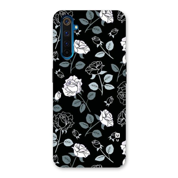 Black Artsy Bloom Back Case for Realme 6 Pro