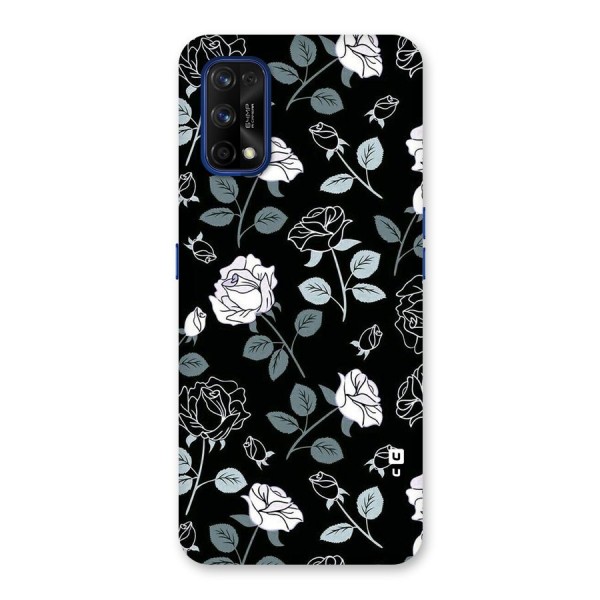 Black Artsy Bloom Back Case for Realme 7 Pro