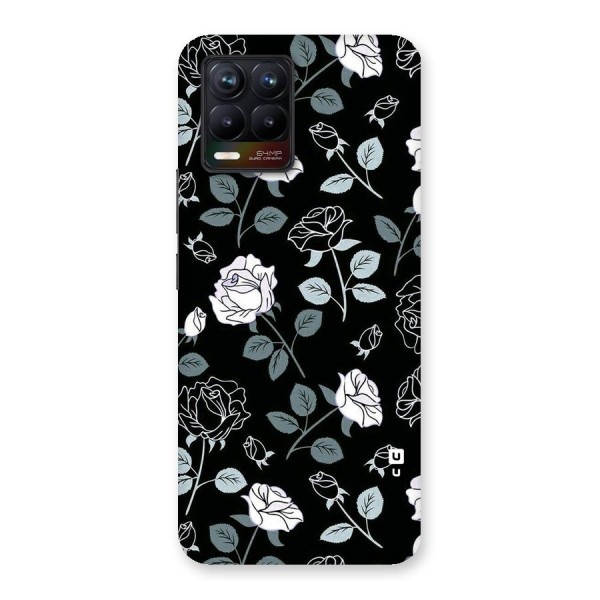 Black Artsy Bloom Back Case for Realme 8