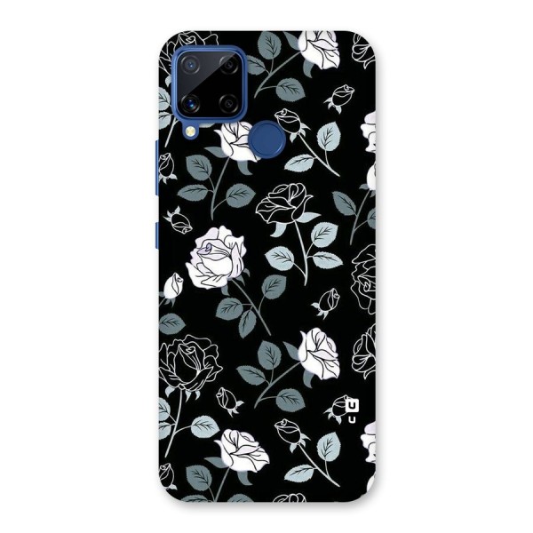 Black Artsy Bloom Back Case for Realme C12