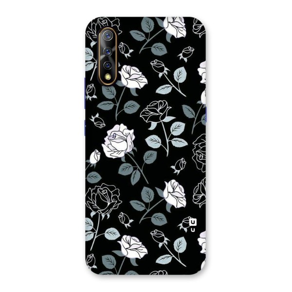 Black Artsy Bloom Back Case for Vivo S1