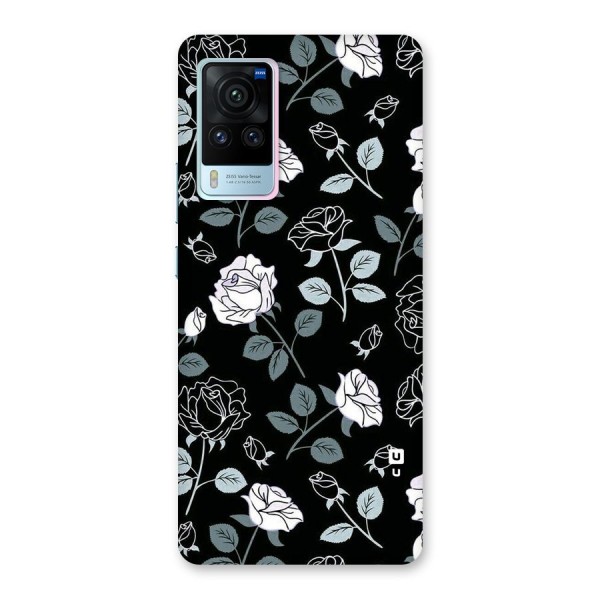 Black Artsy Bloom Back Case for Vivo X60 Pro