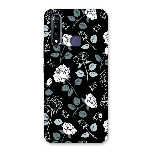 Black Artsy Bloom Back Case for Vivo Z1 Pro