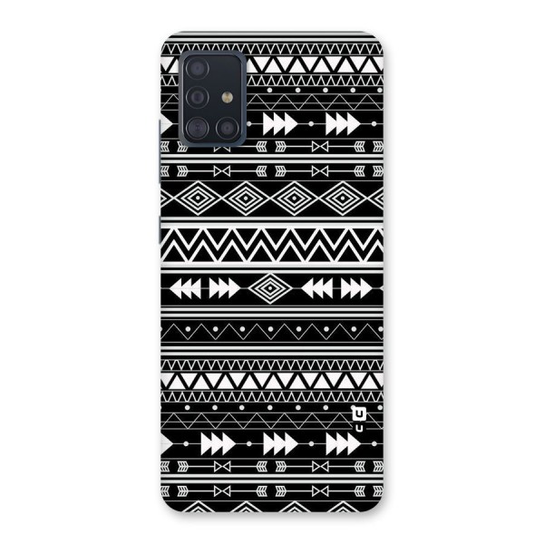 Black Aztec Creativity Back Case for Galaxy A51