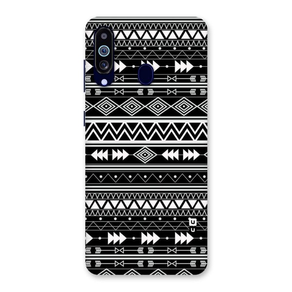 Black Aztec Creativity Back Case for Galaxy A60