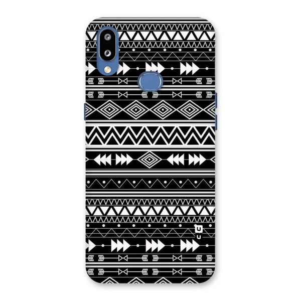 Black Aztec Creativity Back Case for Galaxy M01s