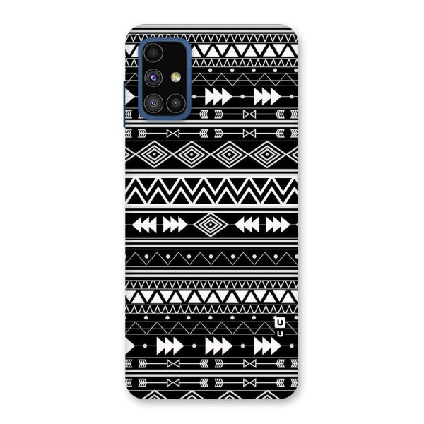 Black Aztec Creativity Back Case for Galaxy M51