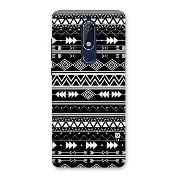 Black Aztec Creativity Back Case for Nokia 5.1